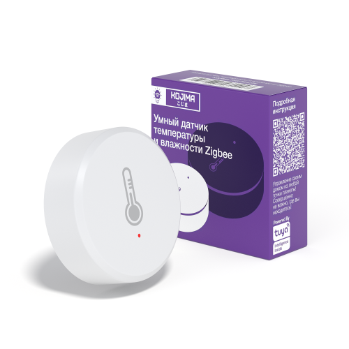 Умный Zigbee датчик температуры и влажности с Алисой и Google Assistant Mini 