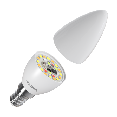 Умная светодиодная лампочка RGB с Wi-Fi, Яндекс Алисой, Марусей, Google Home, Smart bulb E14 5W