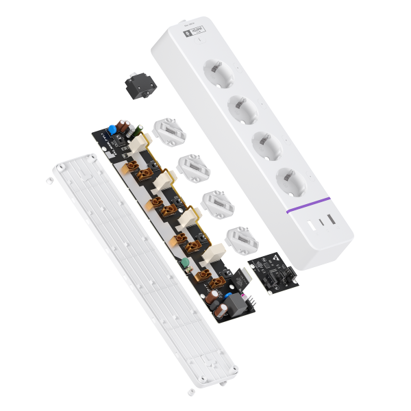 Умный удлинитель с Wi-Fi, Яндекс Алисой, Марусей, Google Home, Smart Power Plug 16A