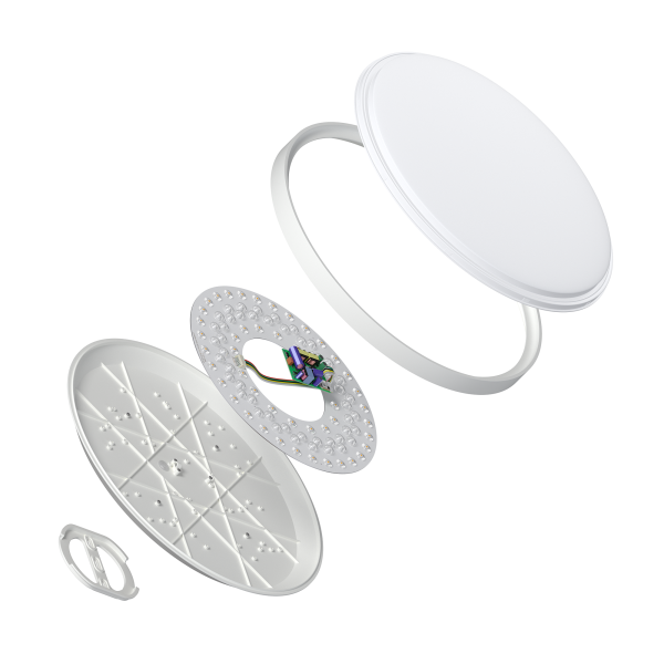 Умный адресный светодиодный светильник RGB IC с Wi-Fi + пульт ДУ, Яндекс Алисой, Google Home 50W